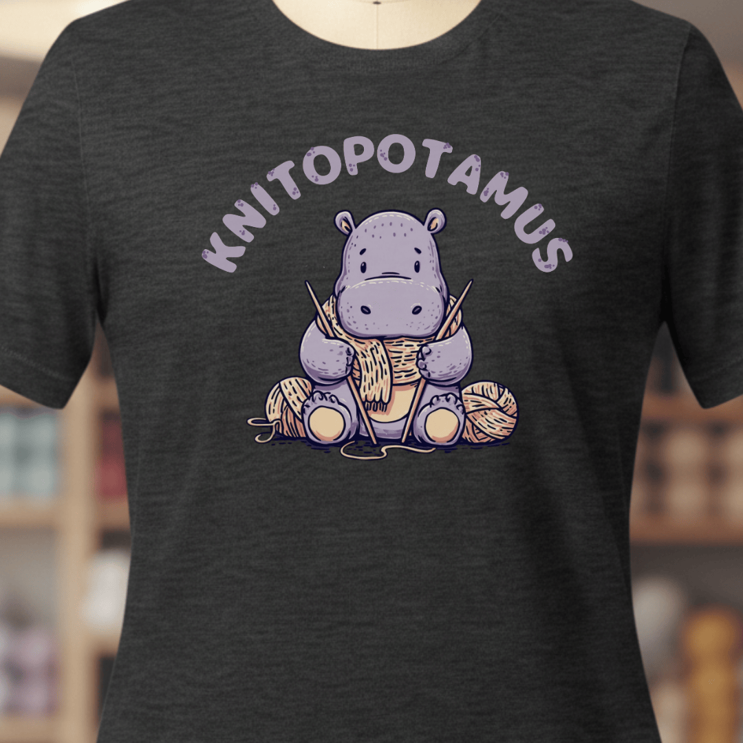 Knitopotamus T-Shirt Dark Grey / XS