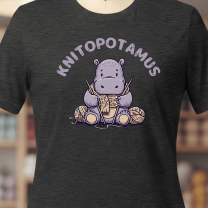 Knitopotamus T-Shirt Dark Grey / XS