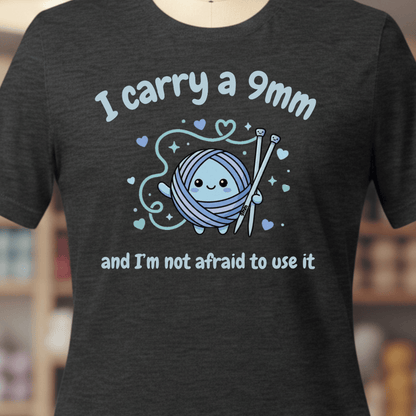 Knitting 9mm T-Shirt Dark Grey / XS