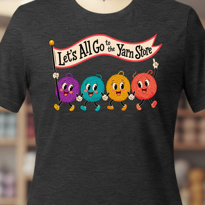 Let's All Go T-Shirt Dark Grey / XS