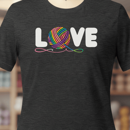 Love Yarn T-Shirt Dark Grey / XS