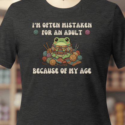 Mistaken For An Adult T-Shirt Dark Grey / XS