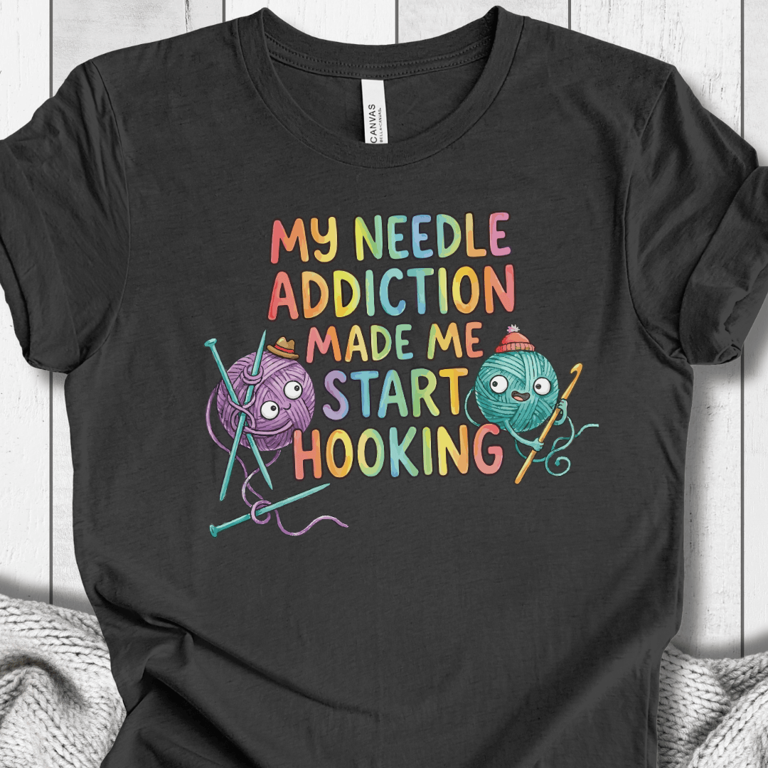 My Needle Addiction T-Shirt Dark Grey / XS