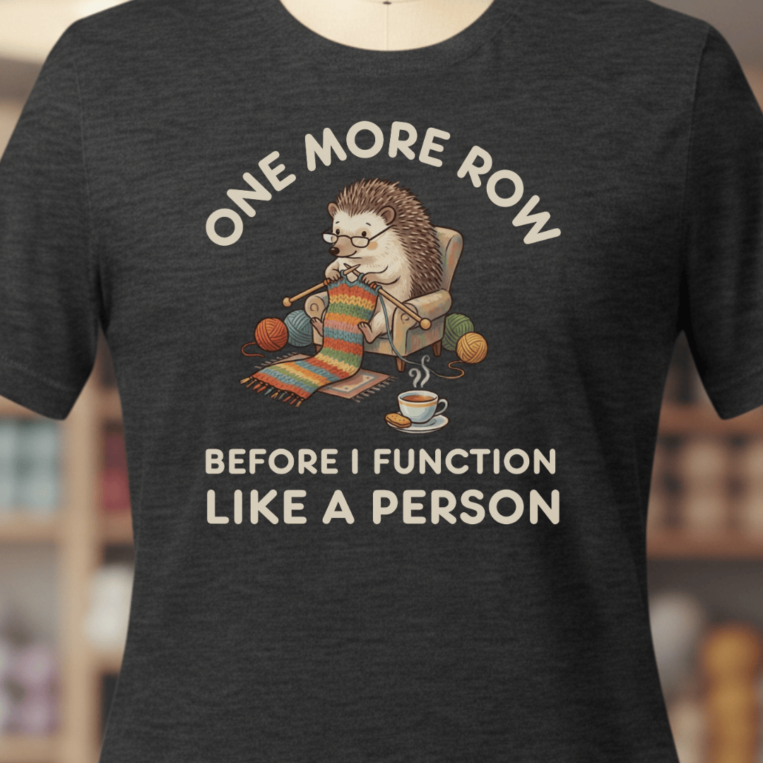 One More Row T-Shirt Dark Grey / XS