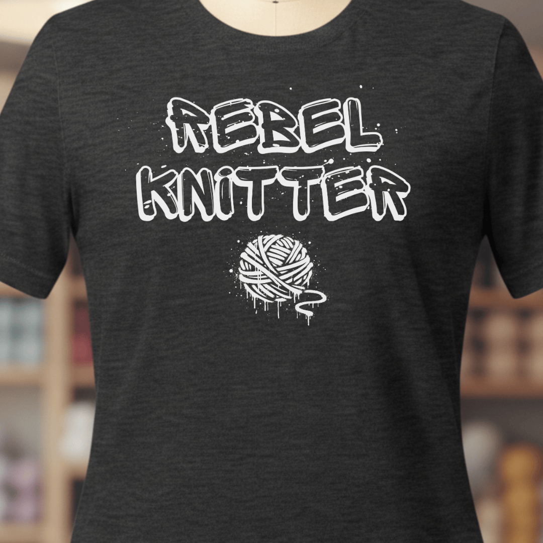 Rebel Knitter T-Shirt Dark Grey / XS