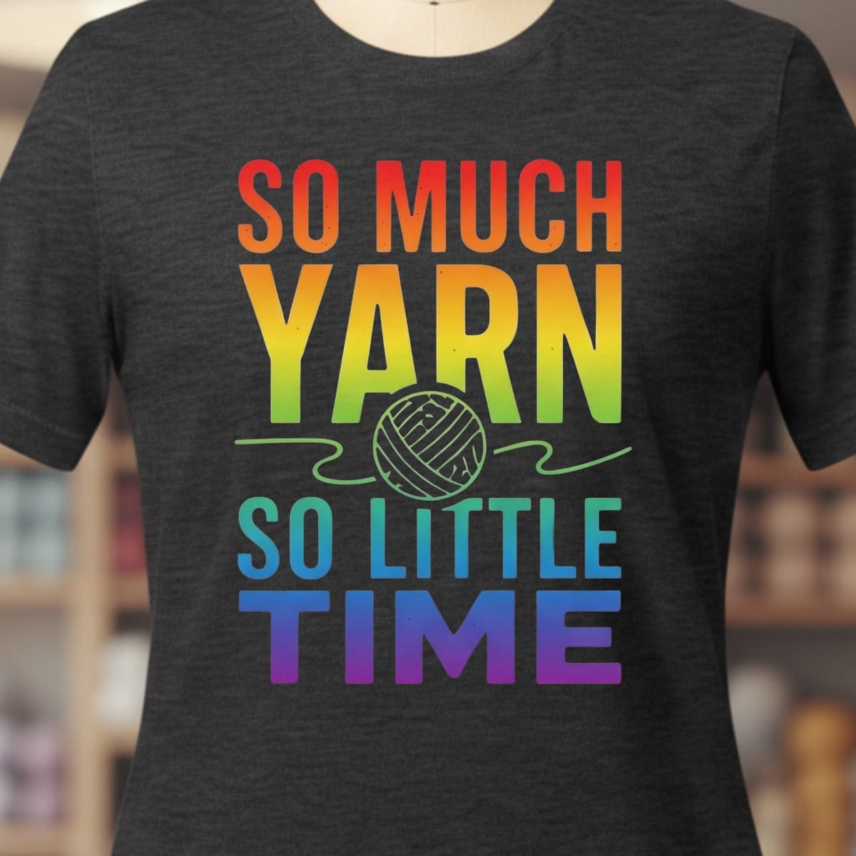 So Much Time Rainbow T-Shirt Dark Grey / XS