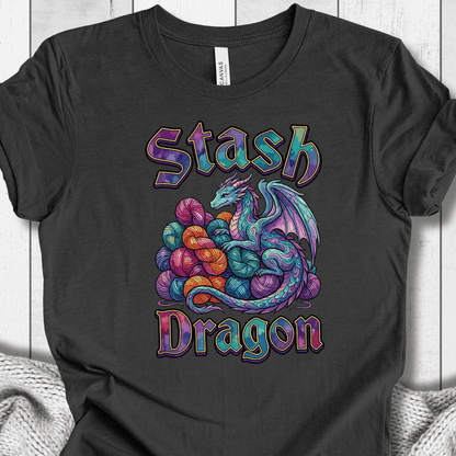 Stash Dragon T-Shirt Dark Grey / XS