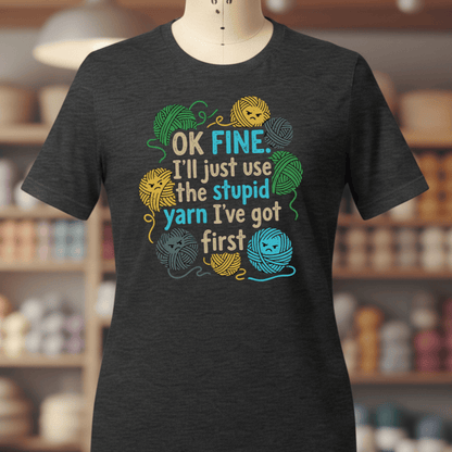 Stupid Yarn T-Shirt Dark Grey / XS