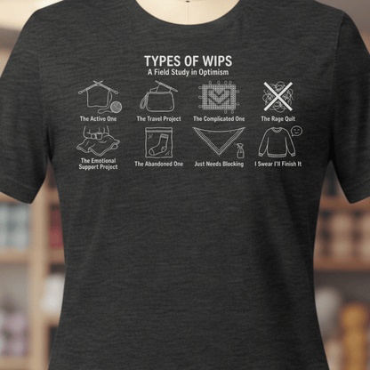 Types Of WIPs T-Shirt Dark Grey / XS