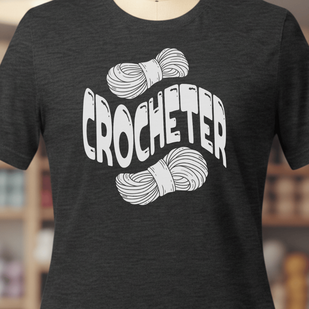 Warped Crocheter T-Shirt Dark Grey / XS