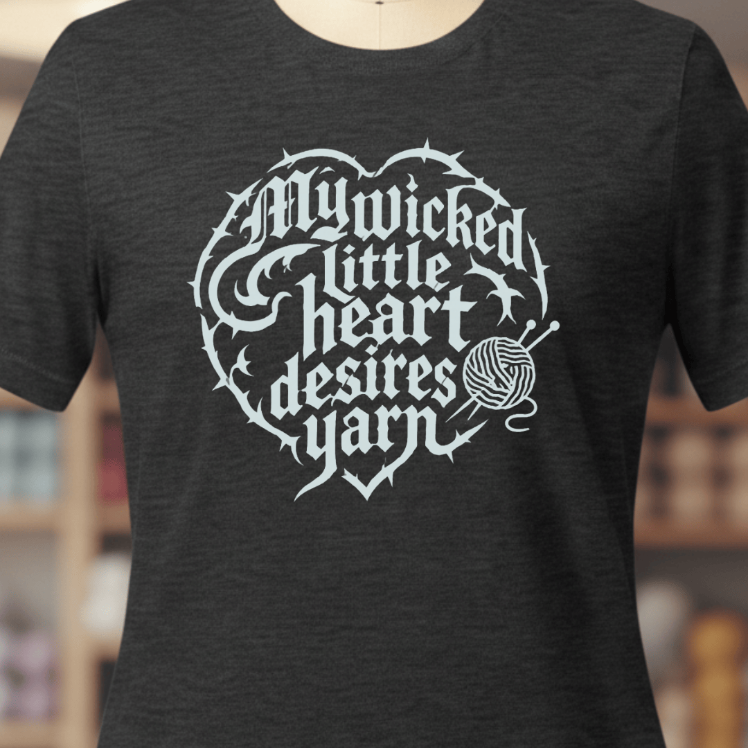 Wicked Little Heart T-Shirt Dark Grey / XS