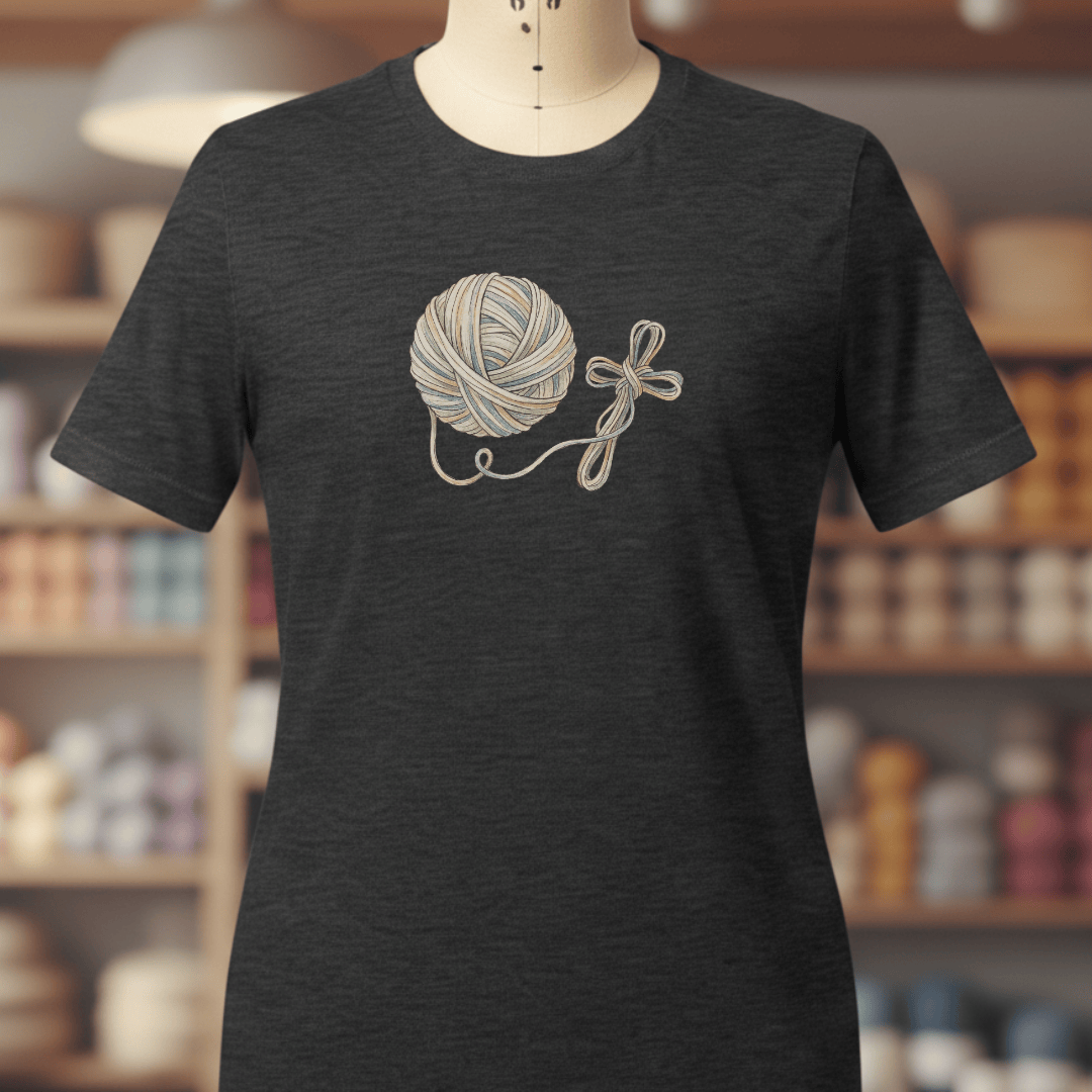 Yarn Cross T-Shirt Dark Grey / XS