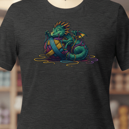 Yarn Dragon Hatchling T-Shirt Dark Grey / XS