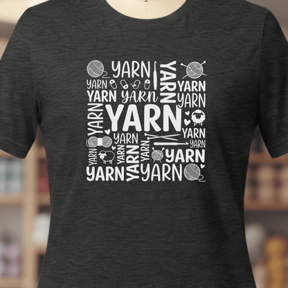 Yarn Word T-Shirt Dark Grey / XS