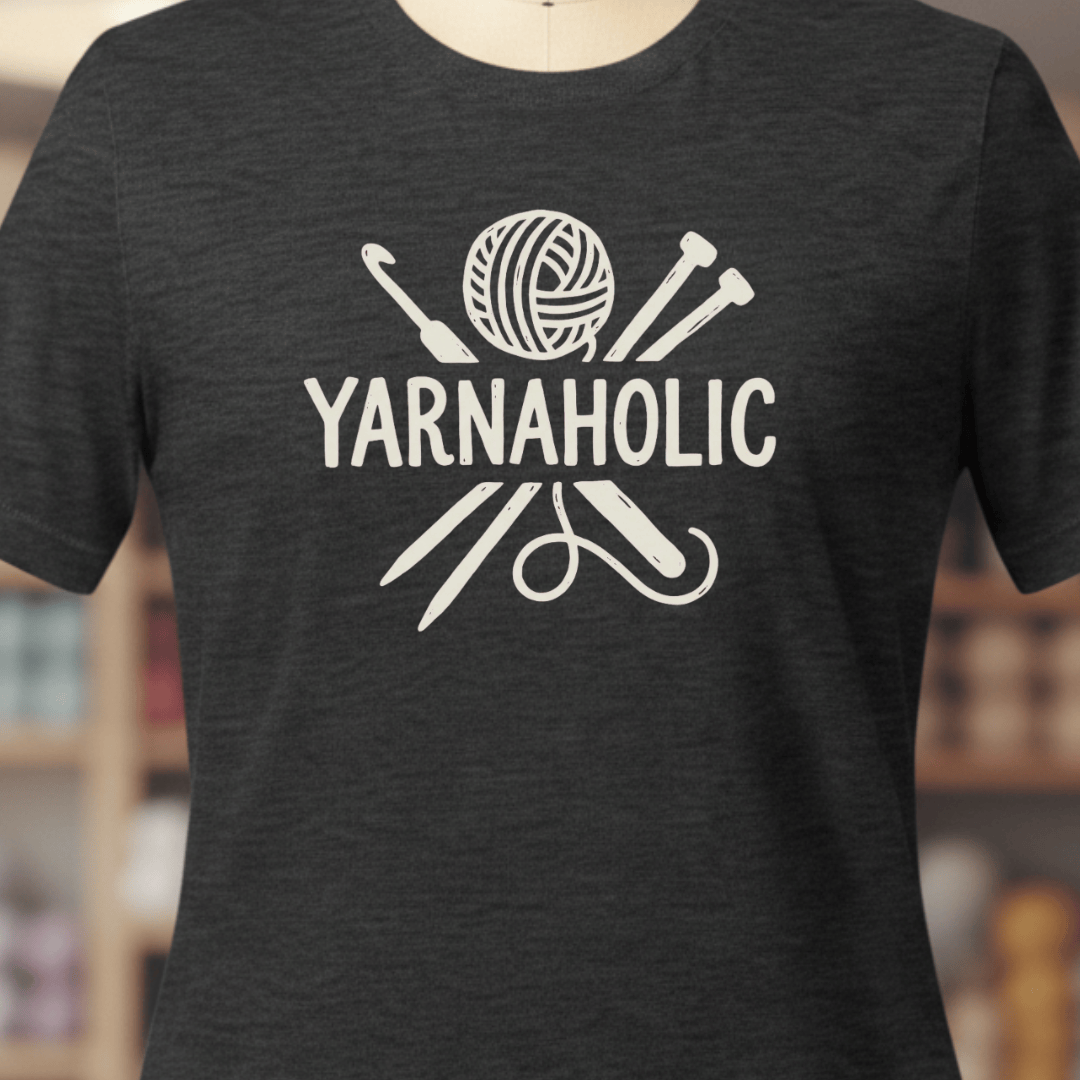 Yarnaholic T-Shirt Dark Grey / XS