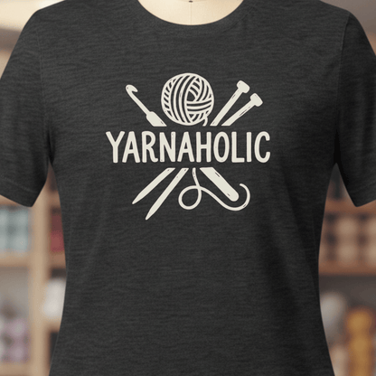 Yarnaholic T-Shirt Dark Grey / XS