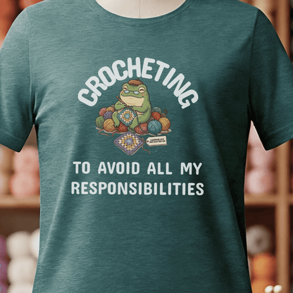 Avoid Responsibilities T-Shirt Deep Teal / S