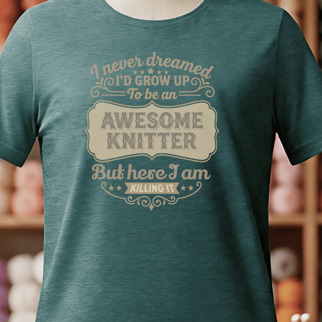Awesome Knitter T-Shirt Deep Teal / S