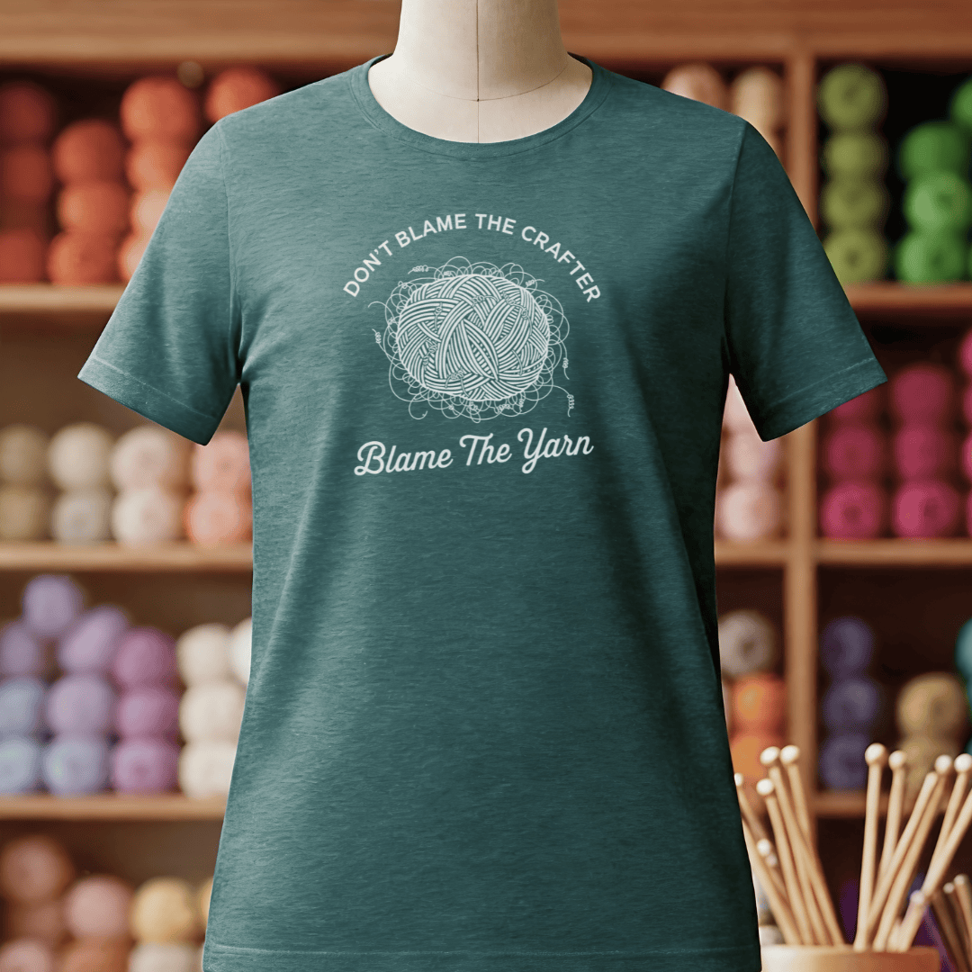 Blame The Yarn T-Shirt Deep Teal / S