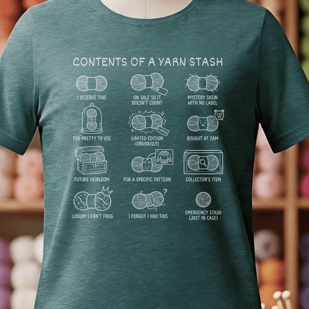 Contents of A Stash T-Shirt Deep Teal / S