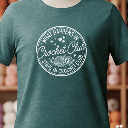 Crochet Club T-Shirt Deep Teal / S