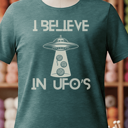 I Believe In UFOs T-Shirt Deep Teal / S