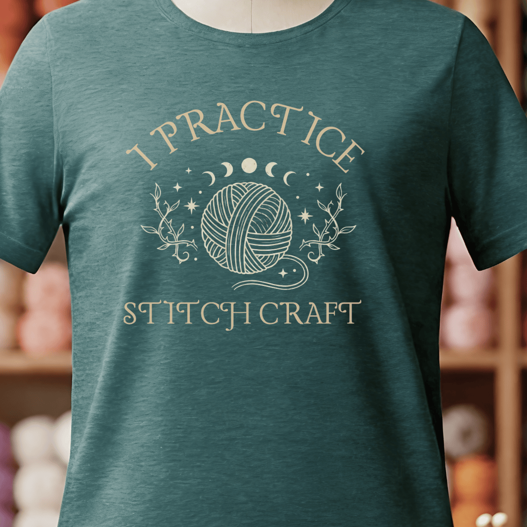 I Practice Stitchcraft T-Shirt Deep Teal / S