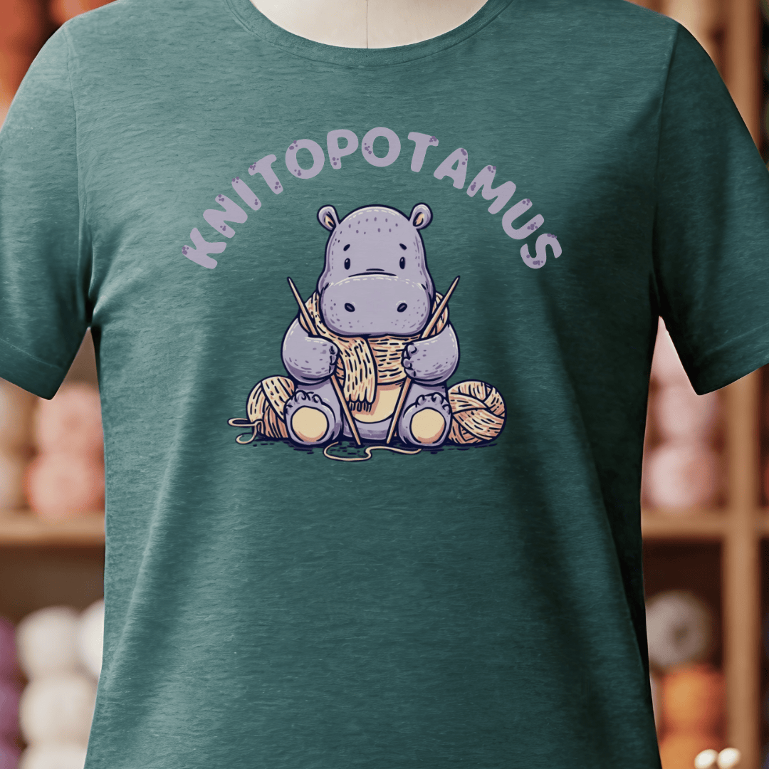 Knitopotamus T-Shirt Deep Teal / S