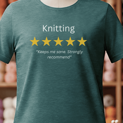 Knitting Review T-Shirt Deep Teal / S