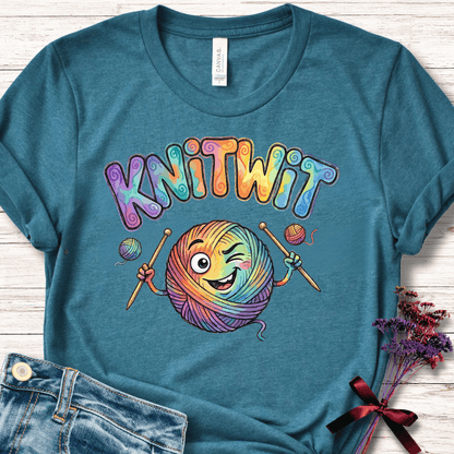 Knitwit T-Shirt Deep Teal / S