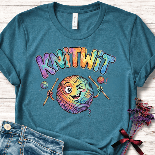 Knitwit T-Shirt Deep Teal / S