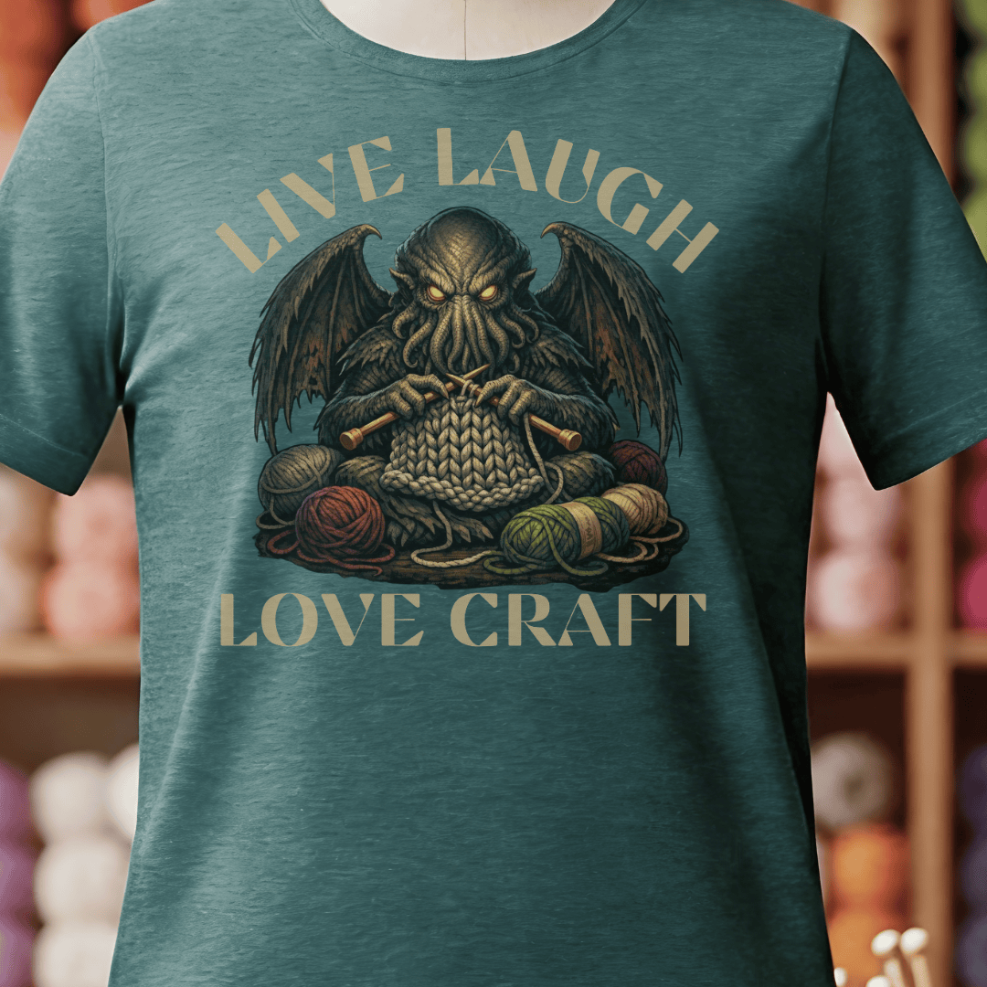 Live Laugh Lovecracft T-Shirt Deep Teal / S