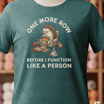 One More Row T-Shirt Deep Teal / S