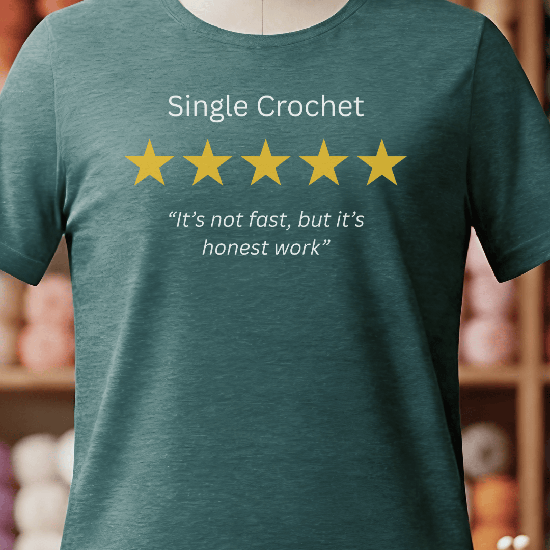 Single Crochet Review T-Shirt Deep Teal / S
