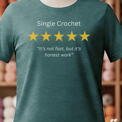 Single Crochet Review T-Shirt Deep Teal / S