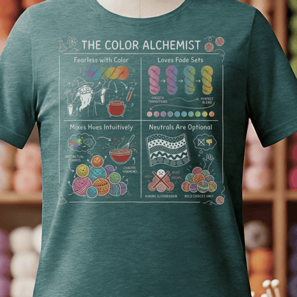 The Color Alchemist Yarn T-Shirt Deep Teal / S
