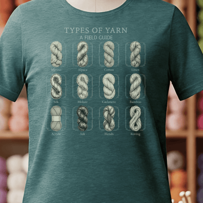 Types Of Yarn T-Shirt Deep Teal / S