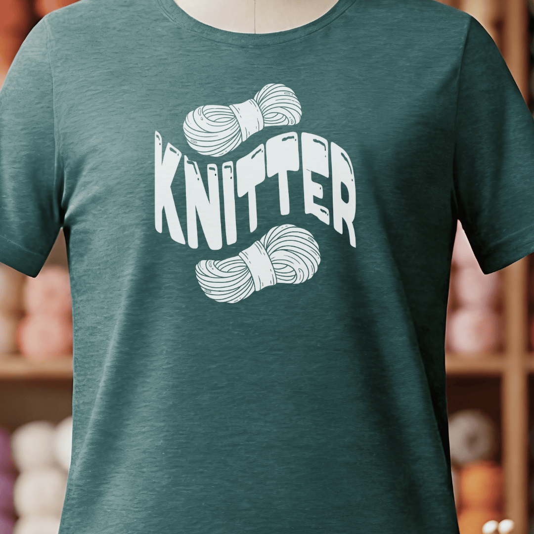 Warped Knitter T-Shirt Deep Teal / S