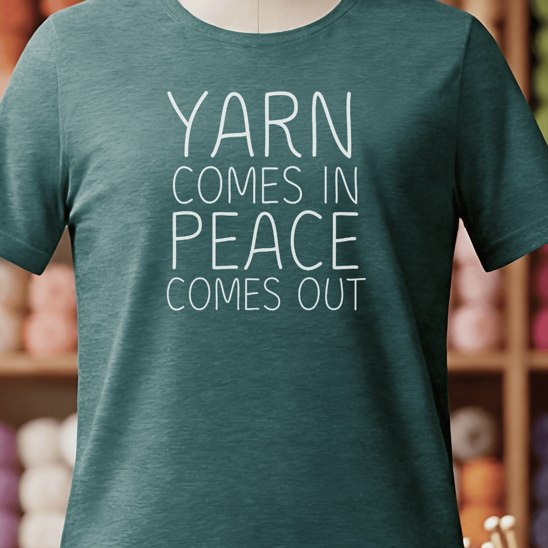 Yarn Comes In T-Shirt Deep Teal / S