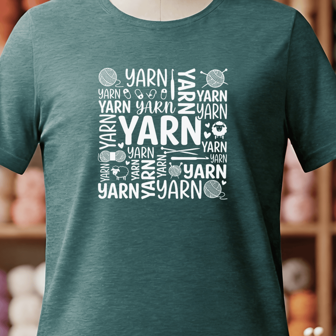 Yarn Word T-Shirt Deep Teal / S