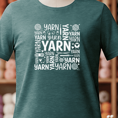 Yarn Word T-Shirt Deep Teal / S