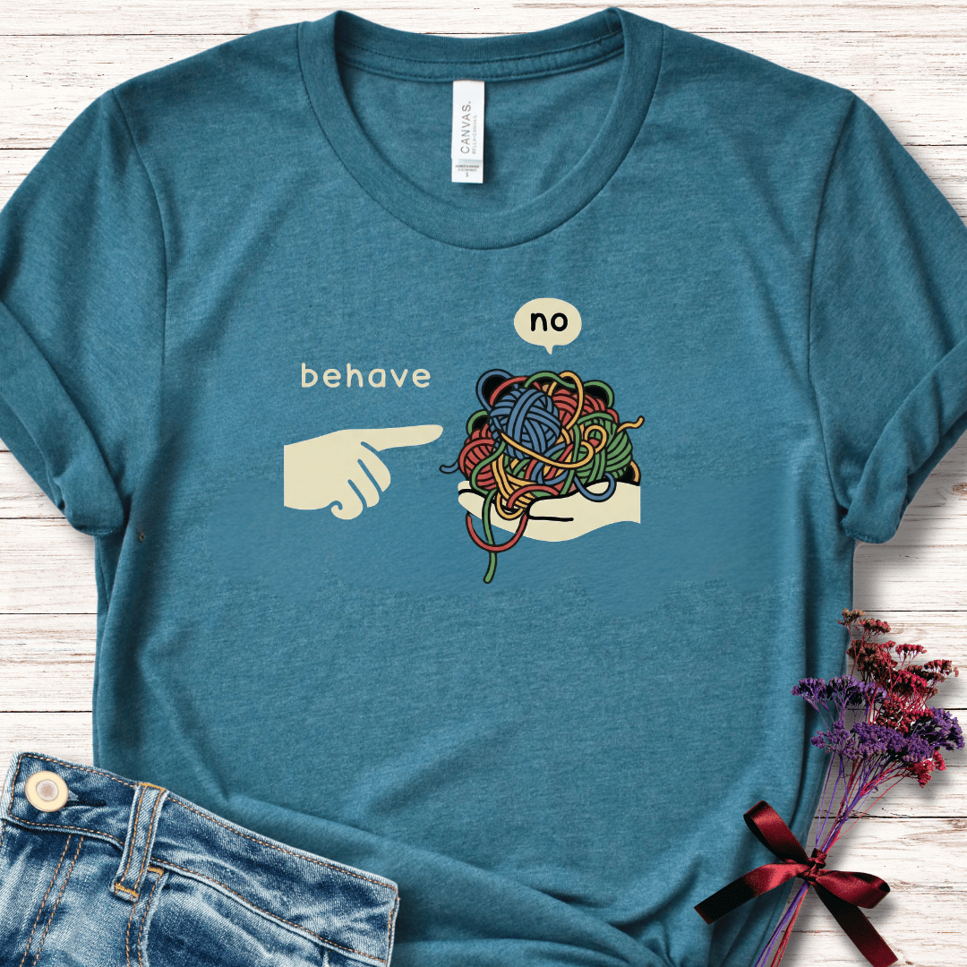 Behave T-Shirt Heather Deep Teal / S