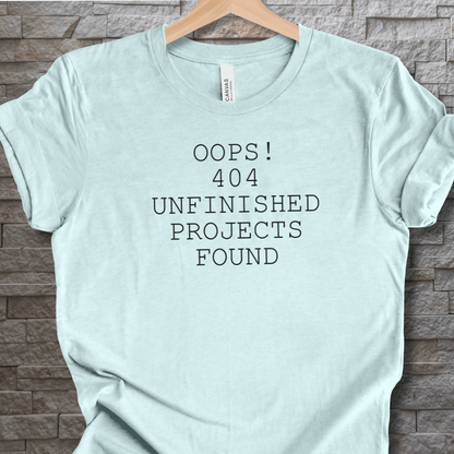 404 Error T-Shirt Heather Prism Ice Blue / XS