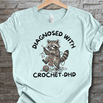 Crochet-DHD T-Shirt Heather Prism Ice Blue / XS
