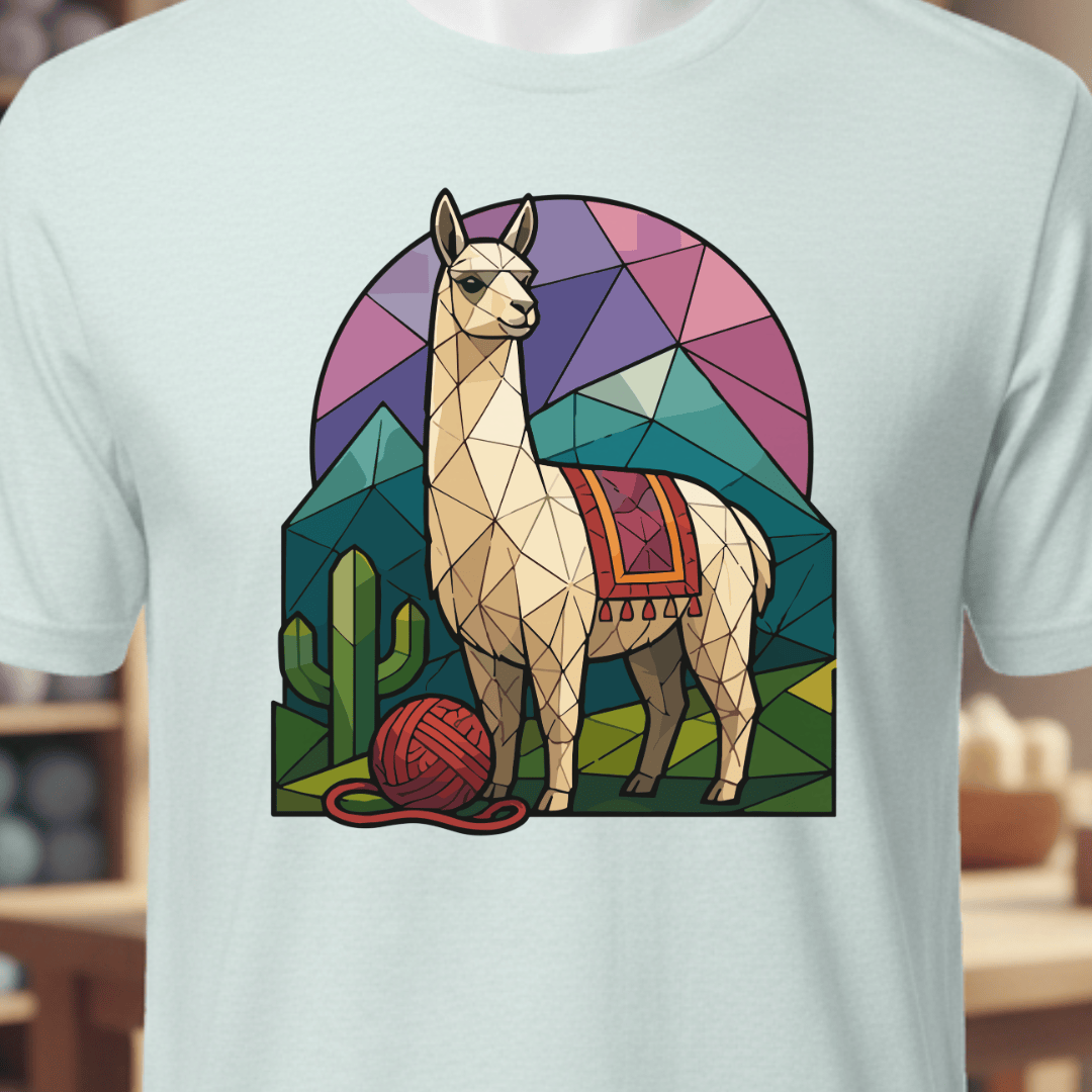 GeoLlama T-Shirt Ice Blue / XS