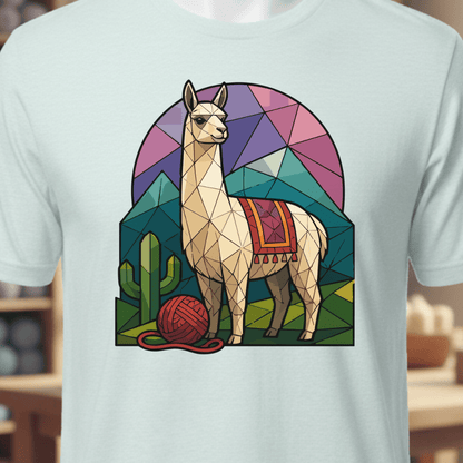 GeoLlama T-Shirt Ice Blue / XS