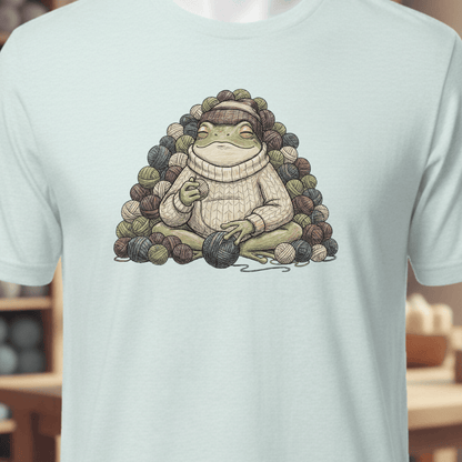 Happy Place Frog T-Shirt Ice Blue / XS