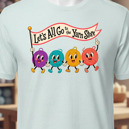 Let's All Go T-Shirt Ice Blue / XS