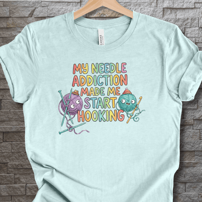 My Needle Addiction T-Shirt Ice Blue / XS