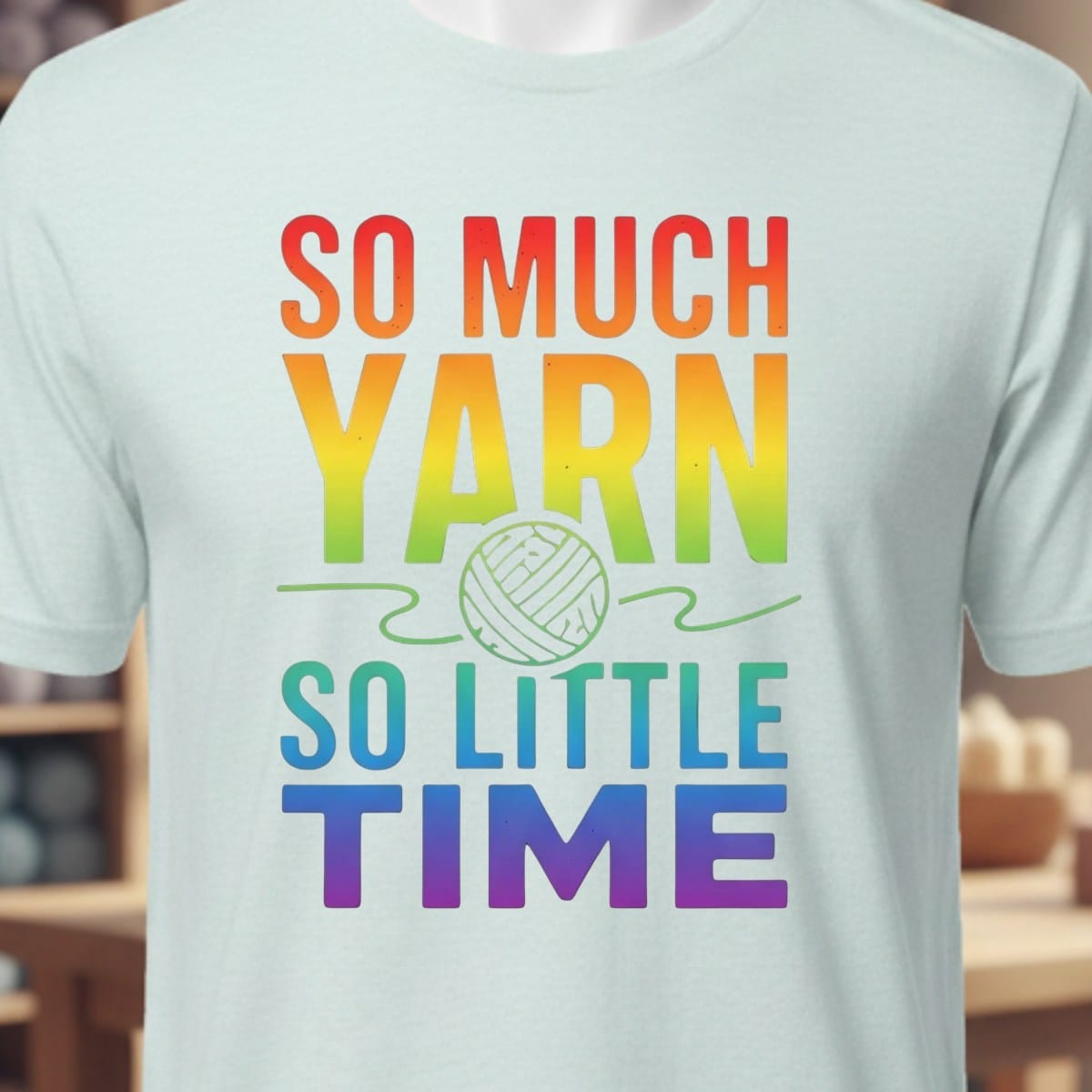 So Much Time Rainbow T-Shirt Ice Blue / XS
